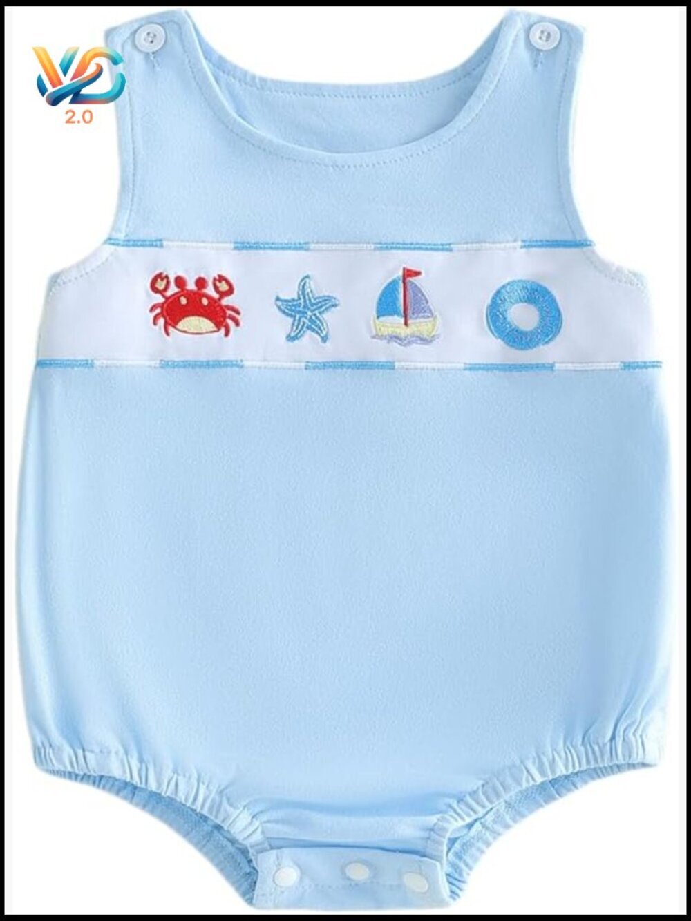 Smocked Bubble Romper Newborn Baby Sleeveless Bodysuit Summer Outfit